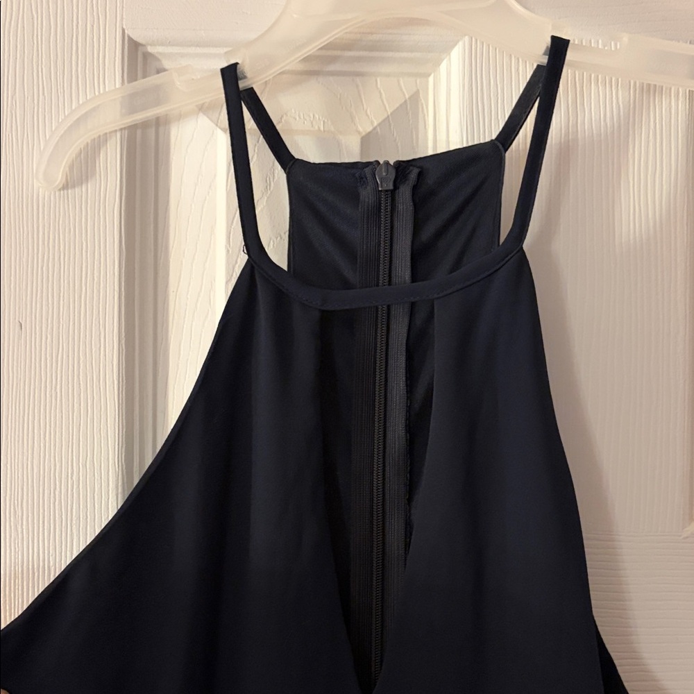 Lulu's Navy Halter Neck Dress - Picture 3 of 7